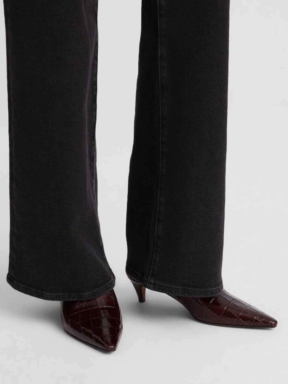 Madewell The Emilie Heeled Mule in Chocolate Raisin, Size 9 - Picture 2 of 10